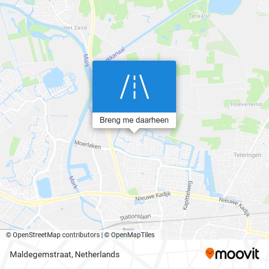 Maldegemstraat kaart