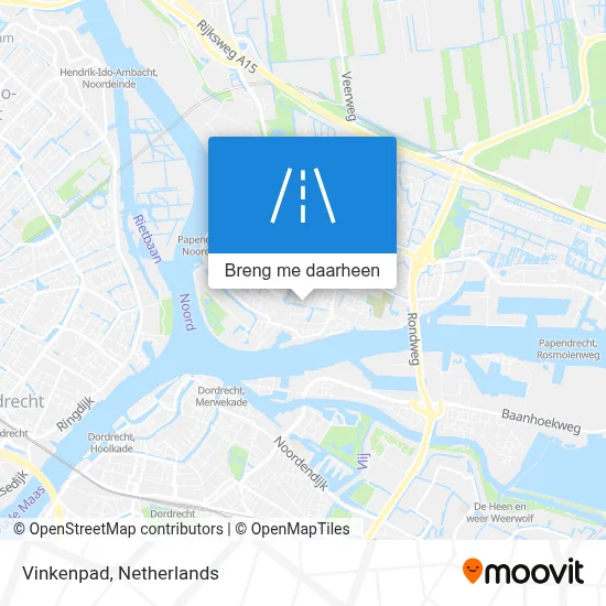 Vinkenpad kaart