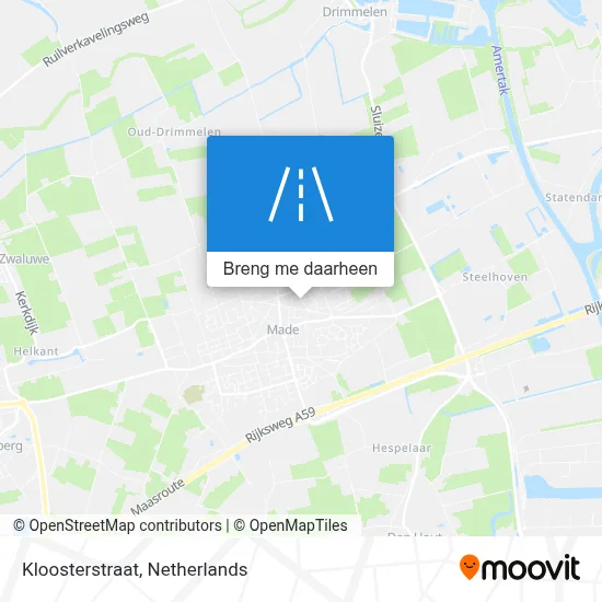 Kloosterstraat kaart