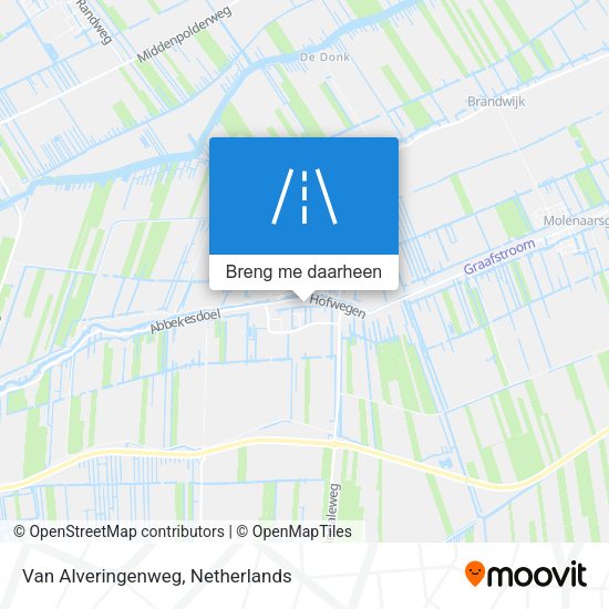Van Alveringenweg kaart