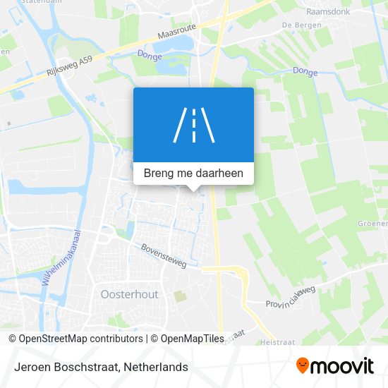 Jeroen Boschstraat kaart