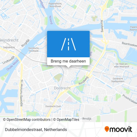 Dubbelmondestraat kaart