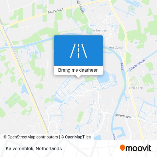 Kalverenblok kaart