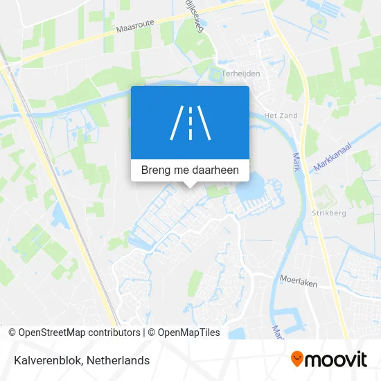 Kalverenblok kaart