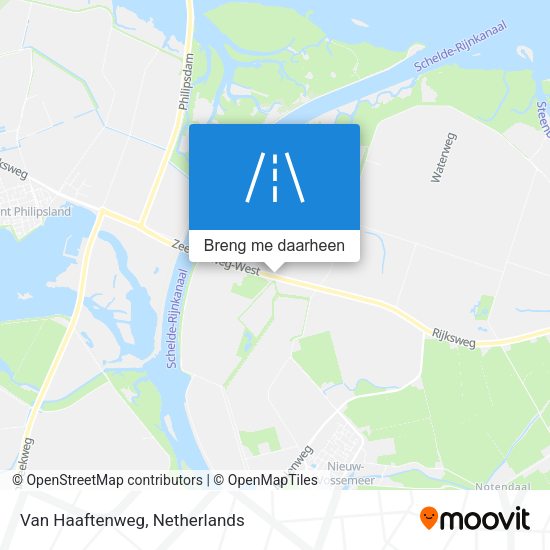 Van Haaftenweg kaart