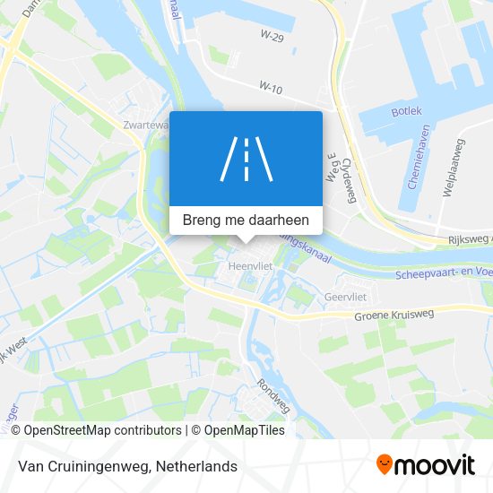 Van Cruiningenweg kaart