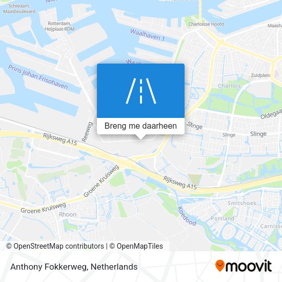 Anthony Fokkerweg kaart