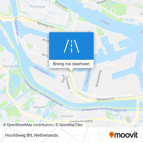 Hoofdweg Btt kaart