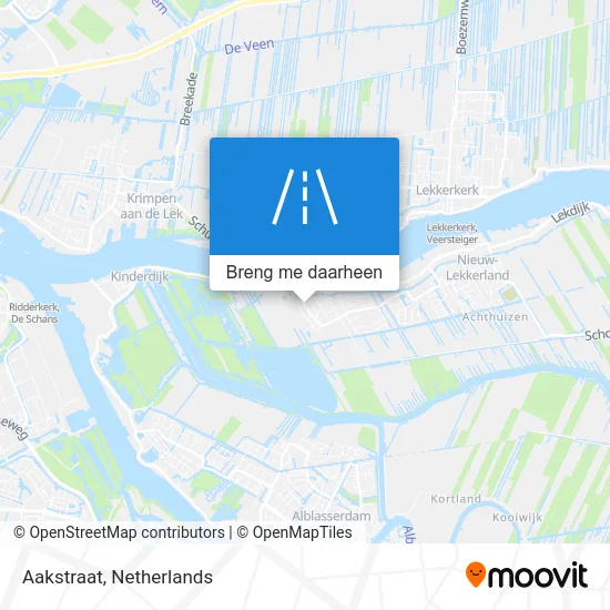 Aakstraat kaart