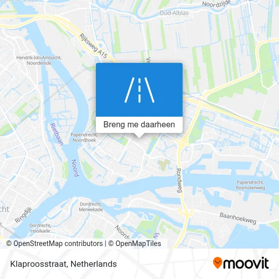 Klaproosstraat kaart