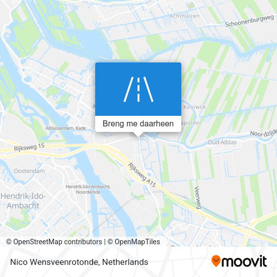 Nico Wensveenrotonde kaart