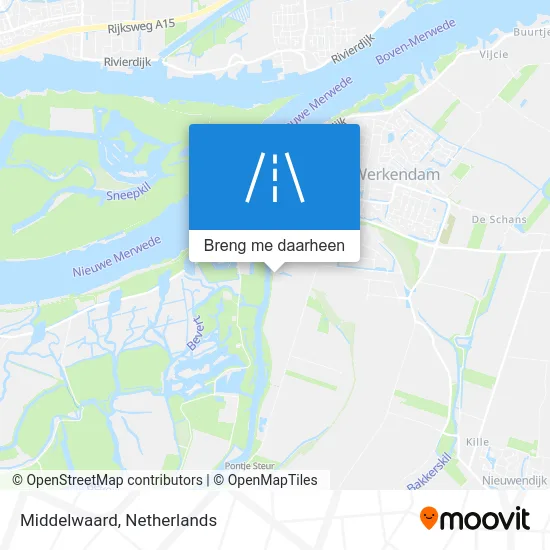 Middelwaard kaart