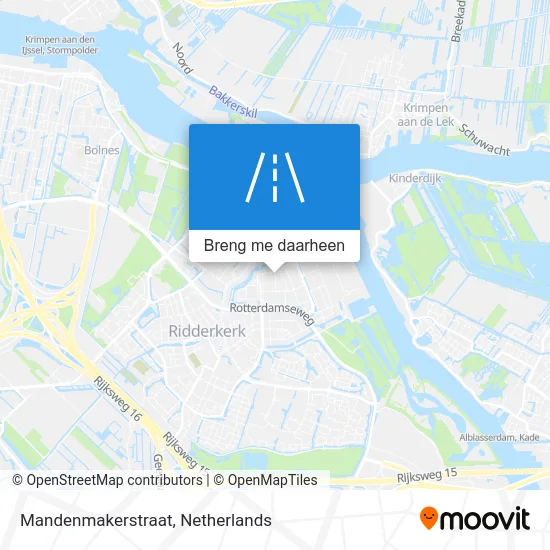 Mandenmakerstraat kaart