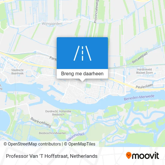Professor Van 'T Hoffstraat kaart