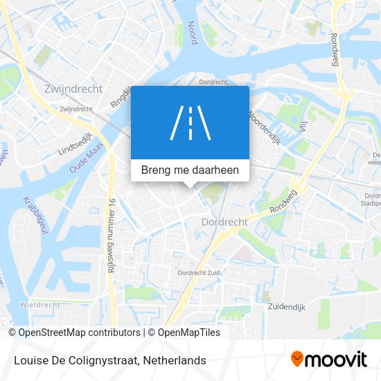 Louise De Colignystraat kaart