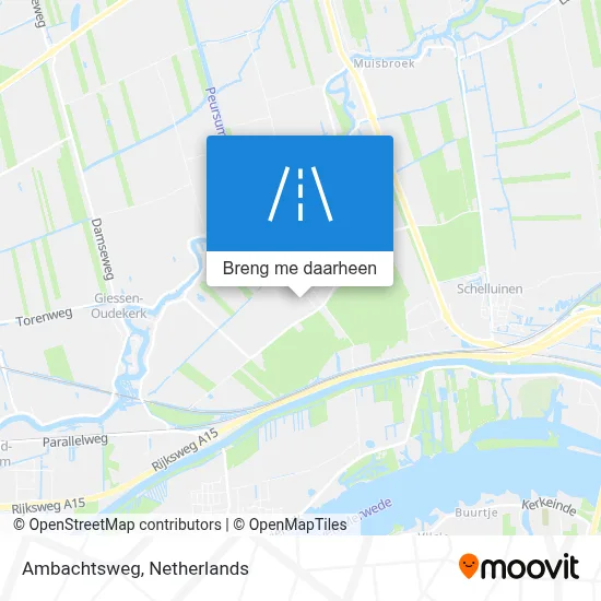 Ambachtsweg kaart
