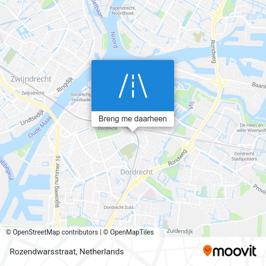 Rozendwarsstraat kaart