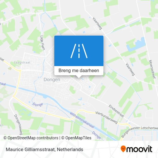 Maurice Gilliamsstraat kaart