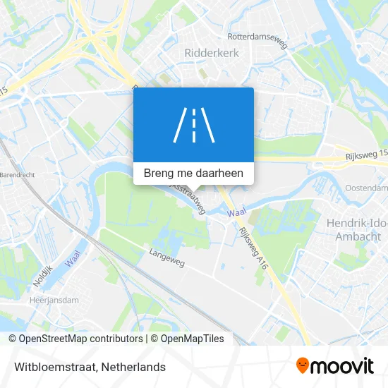 Witbloemstraat kaart