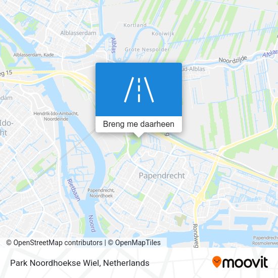 Park Noordhoekse Wiel kaart