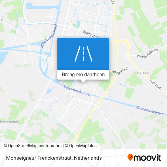 Monseigneur Frenckenstraat kaart