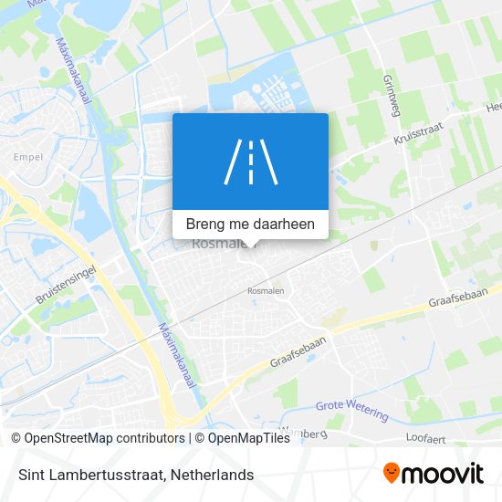 Sint Lambertusstraat kaart