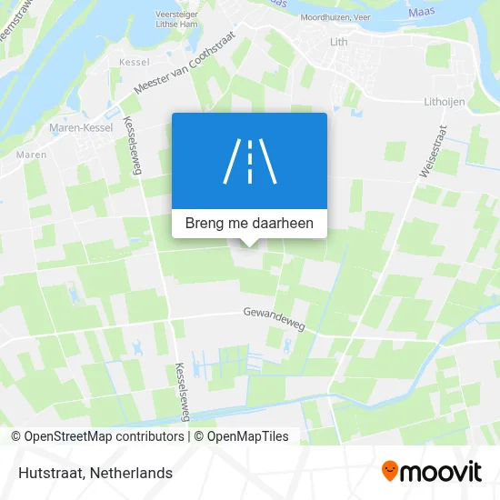 Hutstraat kaart