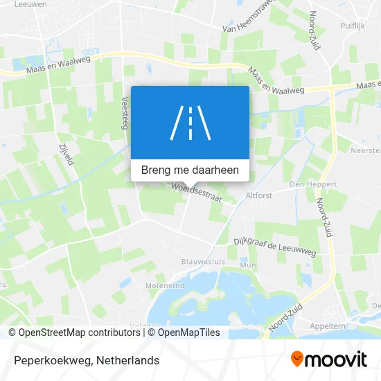 Peperkoekweg kaart