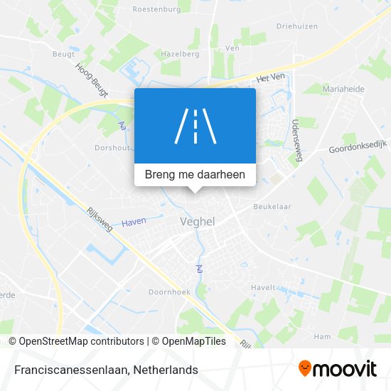 Franciscanessenlaan kaart