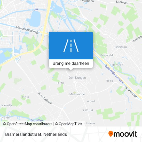 Bramerslandstraat kaart