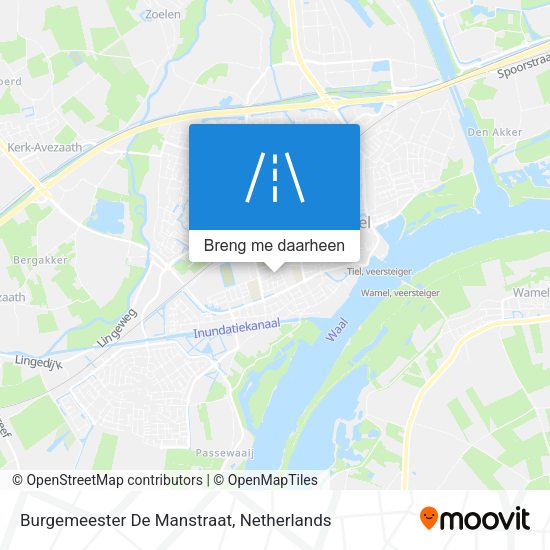 Burgemeester De Manstraat kaart