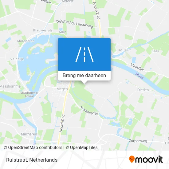 Rulstraat kaart