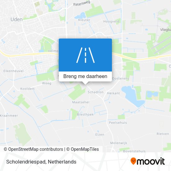 Scholendriespad kaart