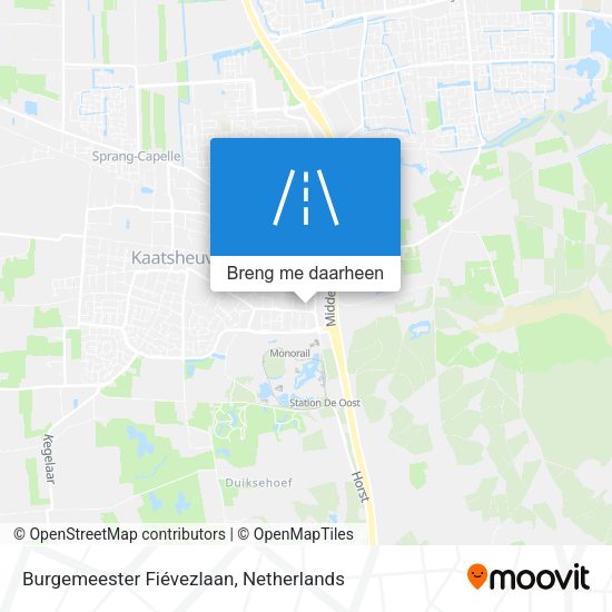 Burgemeester Fiévezlaan kaart