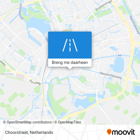 Choorstraat kaart