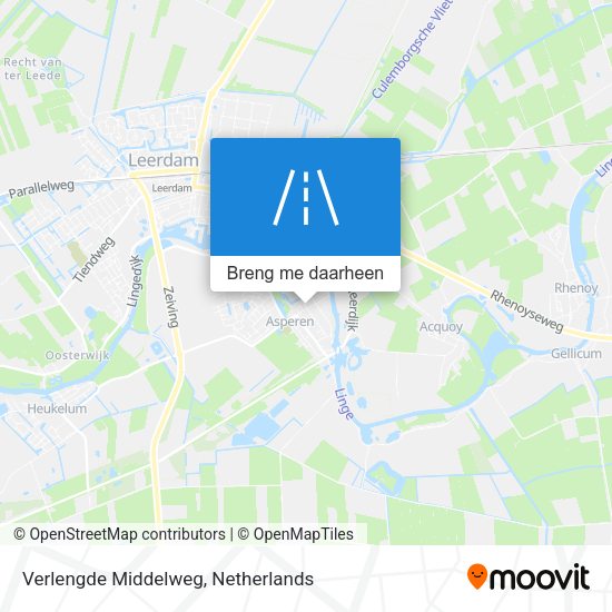 Verlengde Middelweg kaart