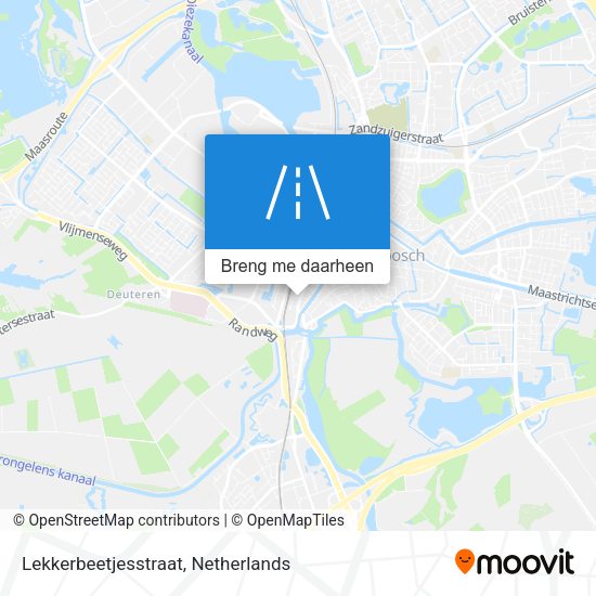 Lekkerbeetjesstraat kaart