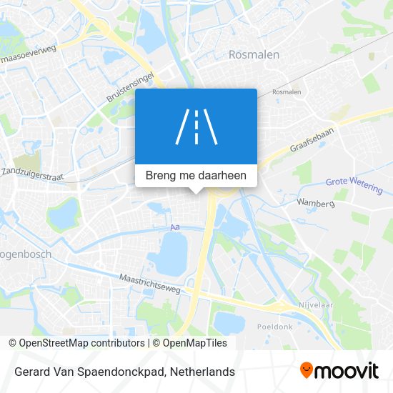 Gerard Van Spaendonckpad kaart