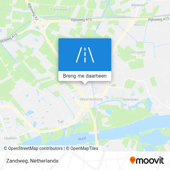 Zandweg kaart