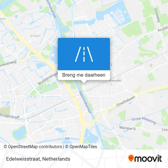 Edelweisstraat kaart