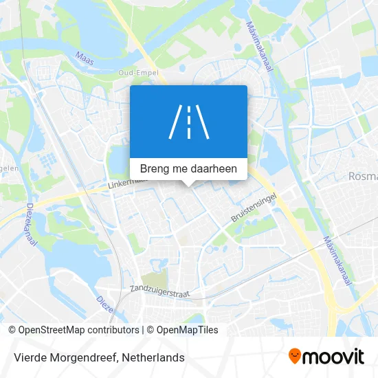 Vierde Morgendreef kaart