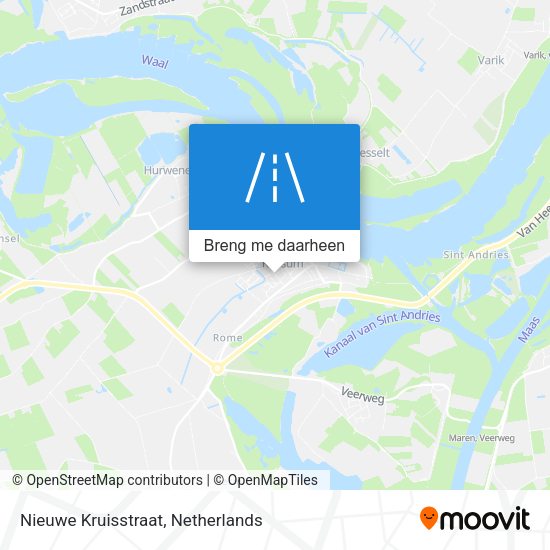 Nieuwe Kruisstraat kaart