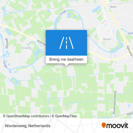 Wordenweg kaart