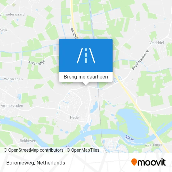 Baronieweg kaart