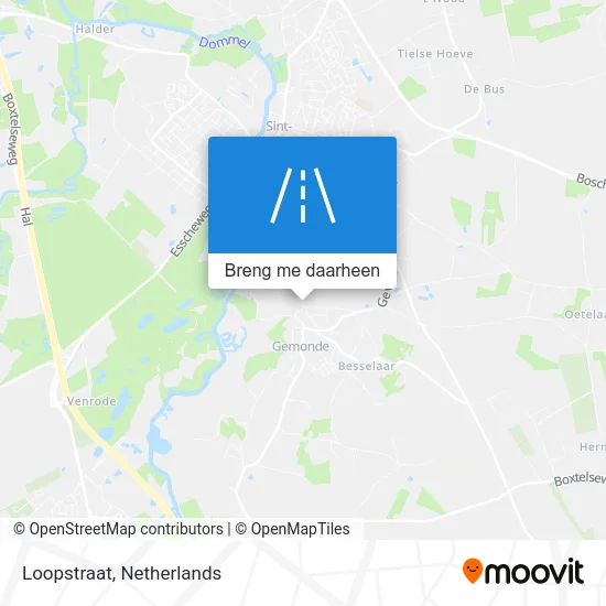 Loopstraat kaart