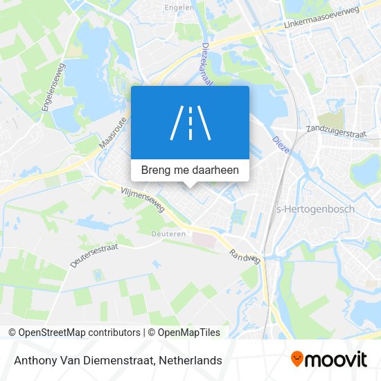 Anthony Van Diemenstraat kaart