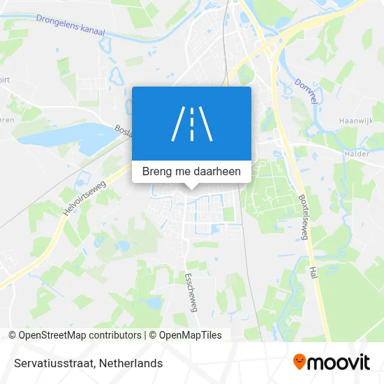 Servatiusstraat kaart