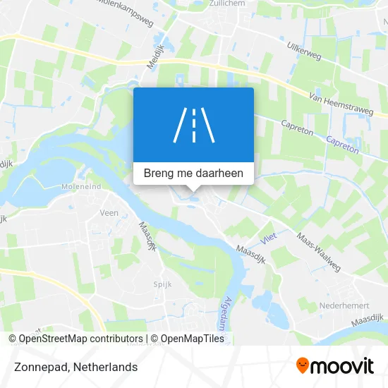 Zonnepad kaart