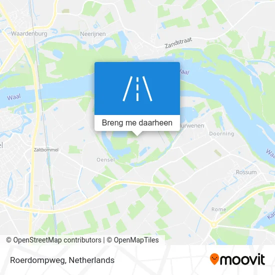 Roerdompweg kaart