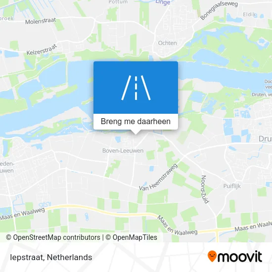 Iepstraat kaart